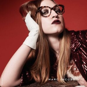 Marc Jacobs Glasses with red and gloves